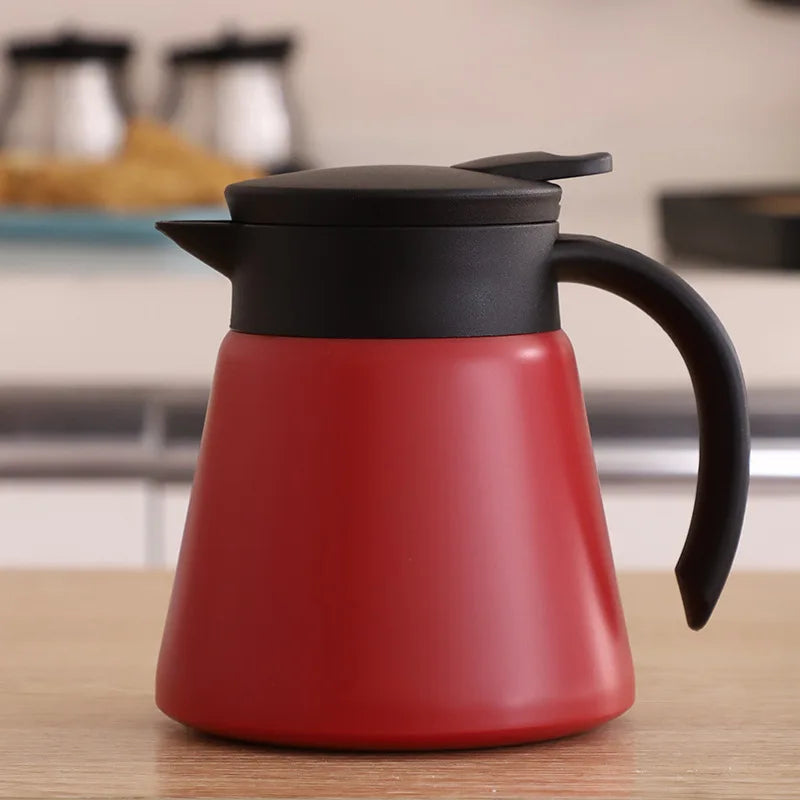 Thermisch Geïsoleerde Karaf 600ml - Perfecte Temperatuur - Stijlvol Ontwerp-Coffee & Tea-De Bazelaar