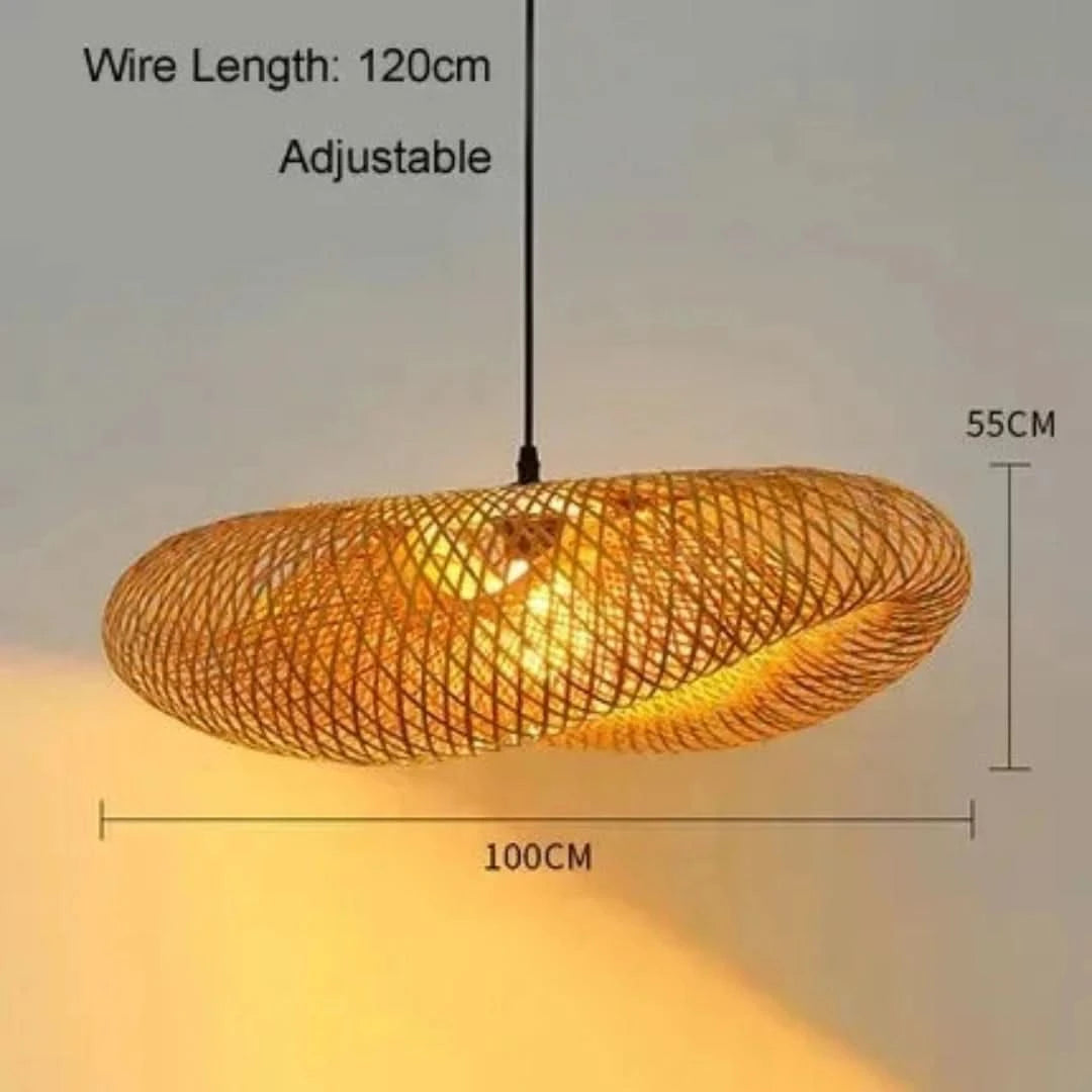 EcoLantern - Vintage Bamboe LED Hanglamp