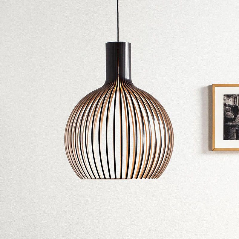 Houten Hanglamp Hallai – Warm Licht en Uniek Design-light decor-De Bazelaar