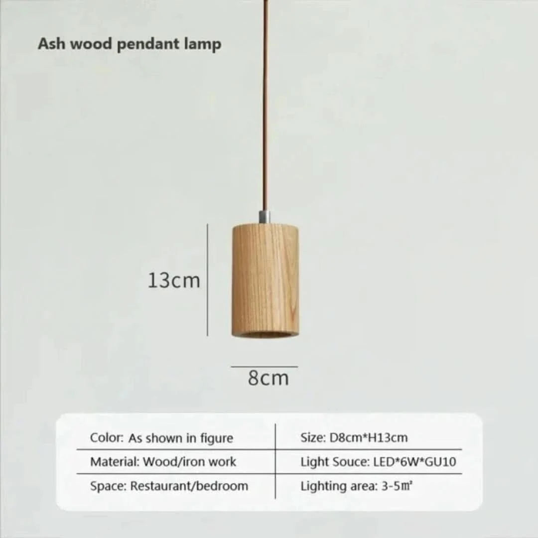 TimberEssence - Scandinavische Houten Hanglamp