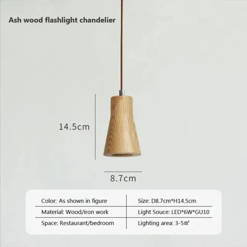 NordicGlow Houten Hanglamp - Scandinavische Stijl en Natuurlijke Warmte-light decor-De Bazelaar