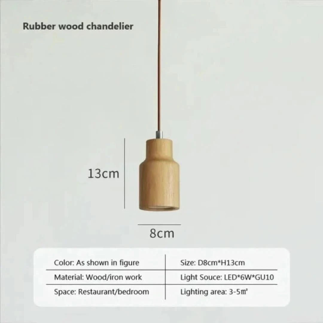 TimberEssence - Scandinavische Houten Hanglamp