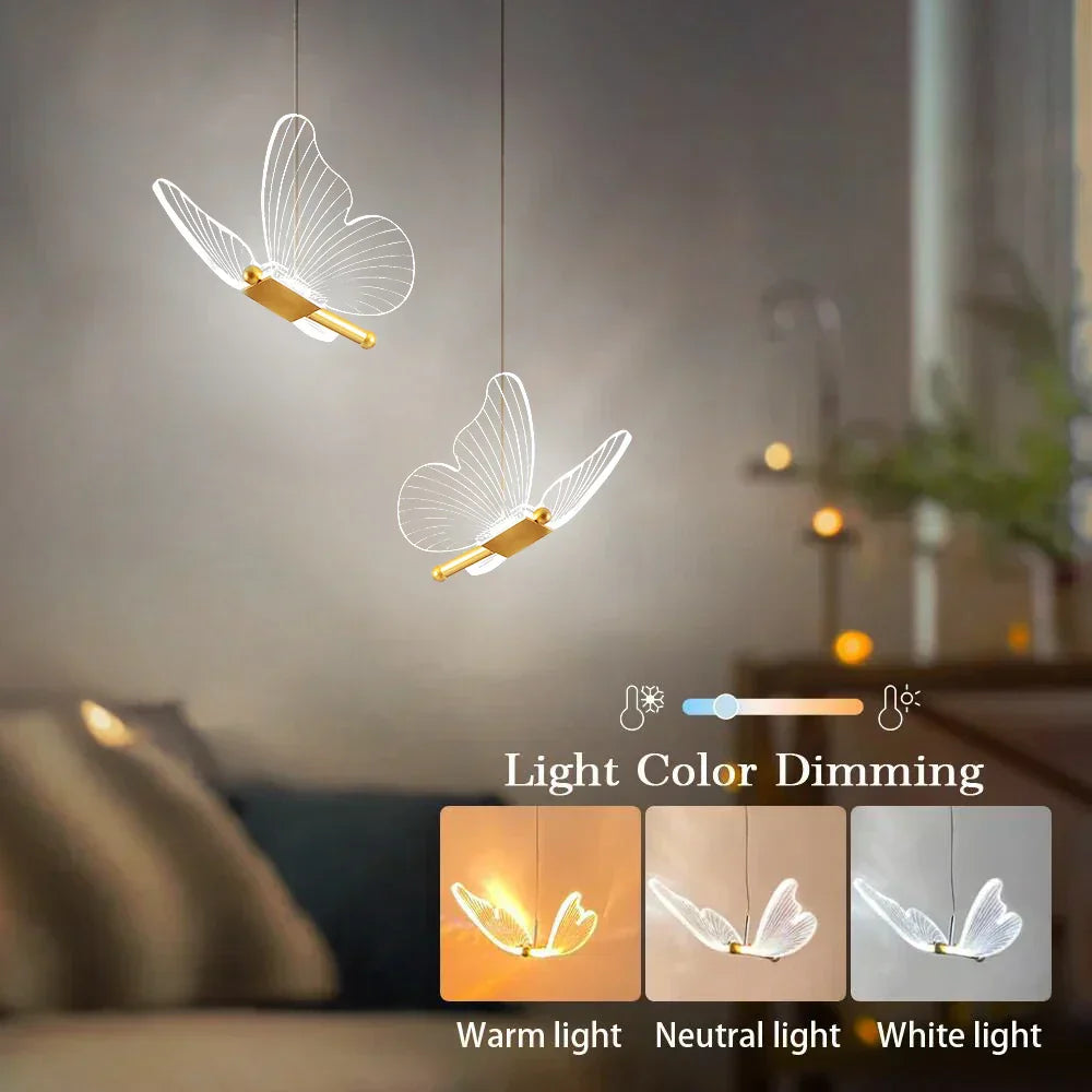 Vlinder LED Hanglamp - Elegantie & Sfeer-light decor-De Bazelaar