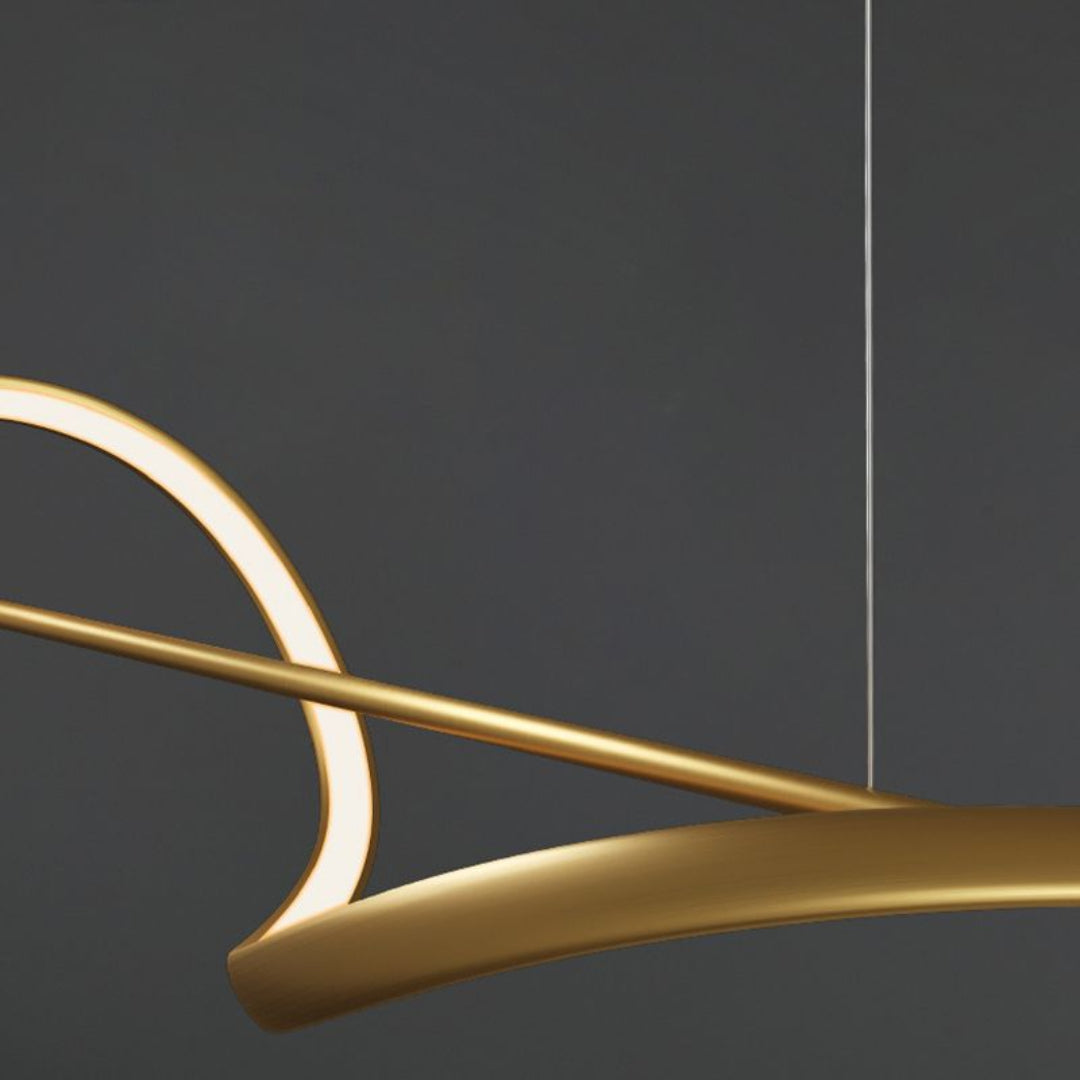 LED Hanglamp Elegant Zwart/Goud – Stijlvolle en Dimbare Verlichting-Lamps-De Bazelaar