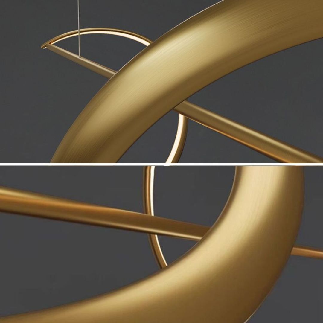 LED Hanglamp Elegant Zwart/Goud – Stijlvolle en Dimbare Verlichting-Lamps-De Bazelaar