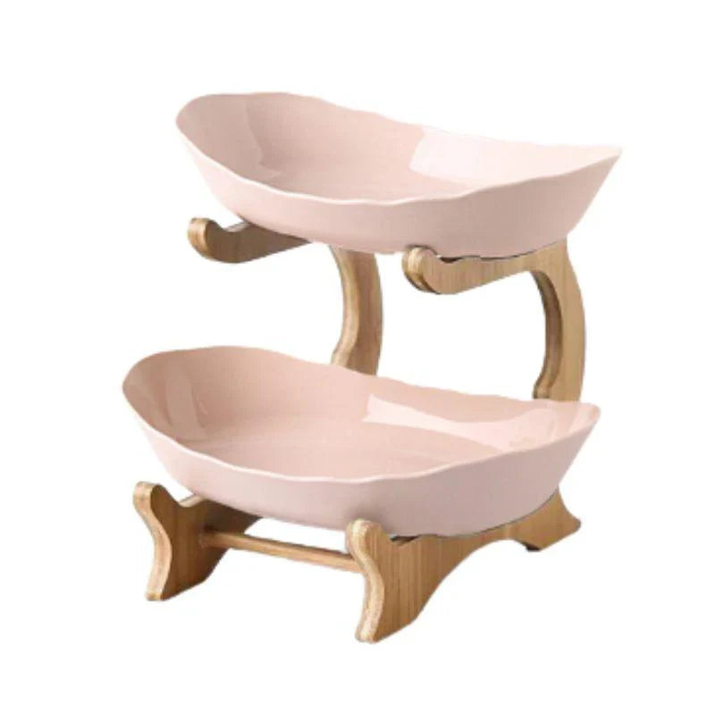 Moderne Bamboe Fruitmand - 2 tot 3 Niveaus - Stijlvol en Ruimtebesparend-Tableware & Dining Accessories-De Bazelaar