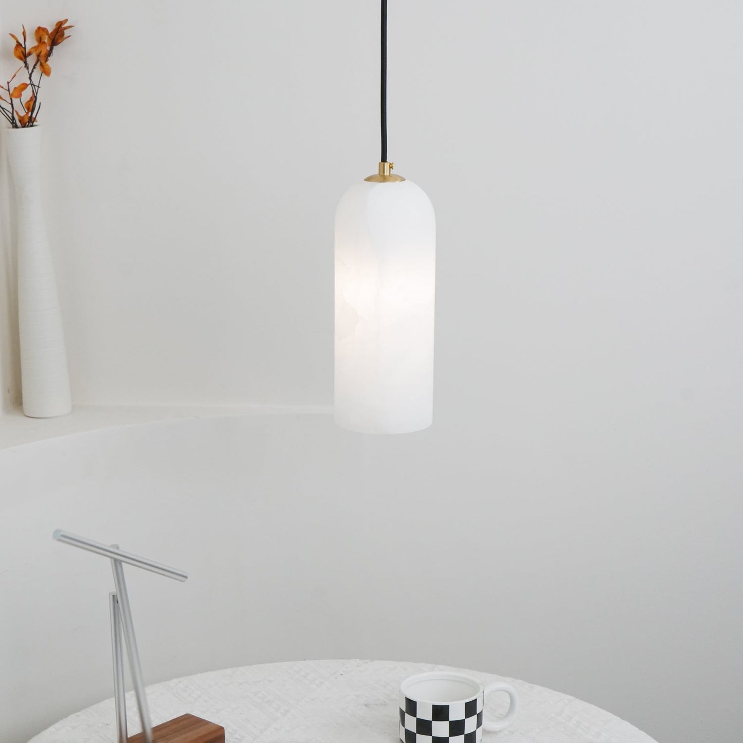 Monty Plafondlamp - Luxe Verlichting met Alabaster Lampenkap-lamp-De Bazelaar
