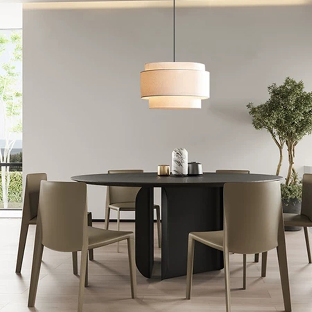 Elegante Linnen Lampenkap met Warme Gloed-light decor-De Bazelaar