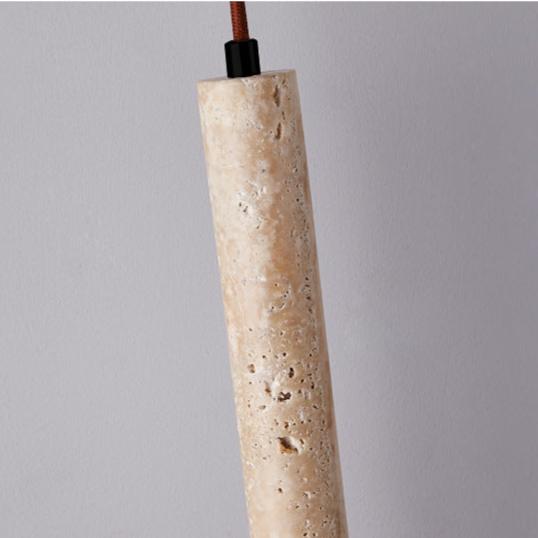 Minimalistische Travertijn Hanglamp LED-light decor-De Bazelaar
