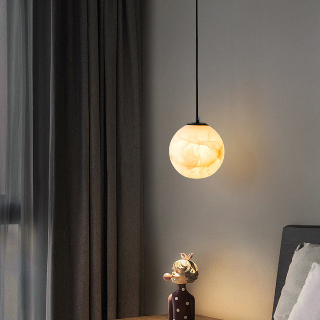 Luxe Albasten Hanglamp - Elegantie en Sfeervolle Verlichting