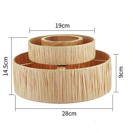 Moderne Rotan Boheemse Plafondlamp-light decor-De Bazelaar