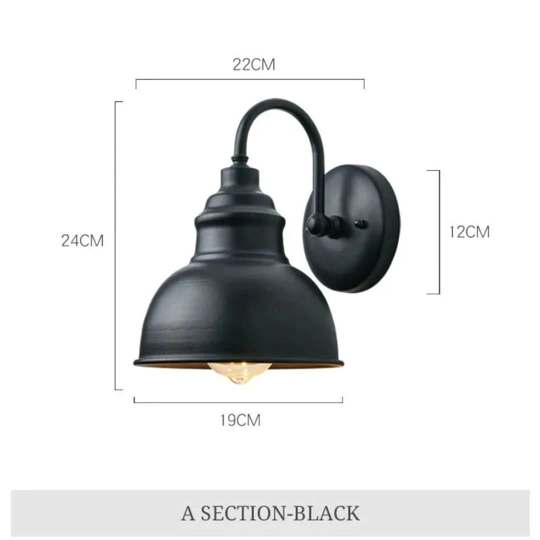 NostalgicGlow - Waterdichte Vintage Wandlamp