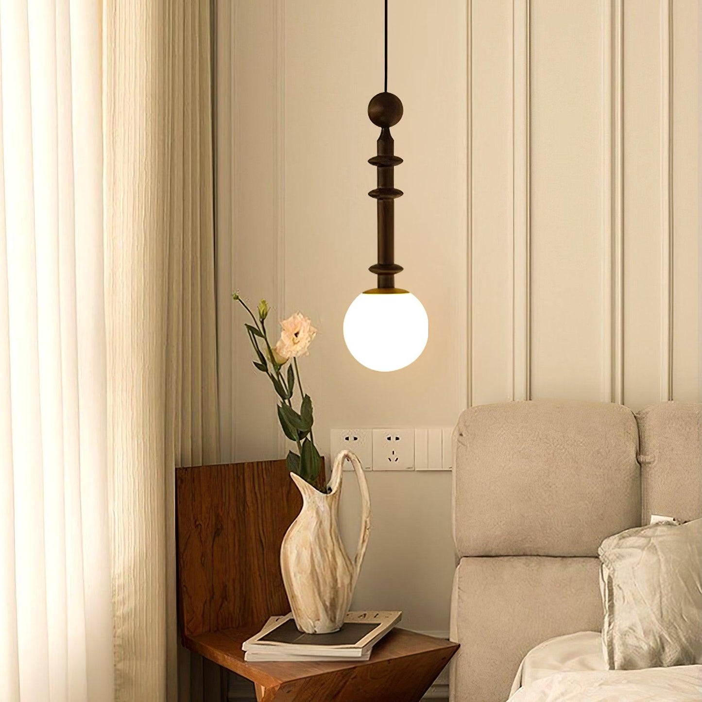 Romeinse Kolom Hanglamp - Tijdloze Elegantie en Moderne Verfijning-lamp-De Bazelaar