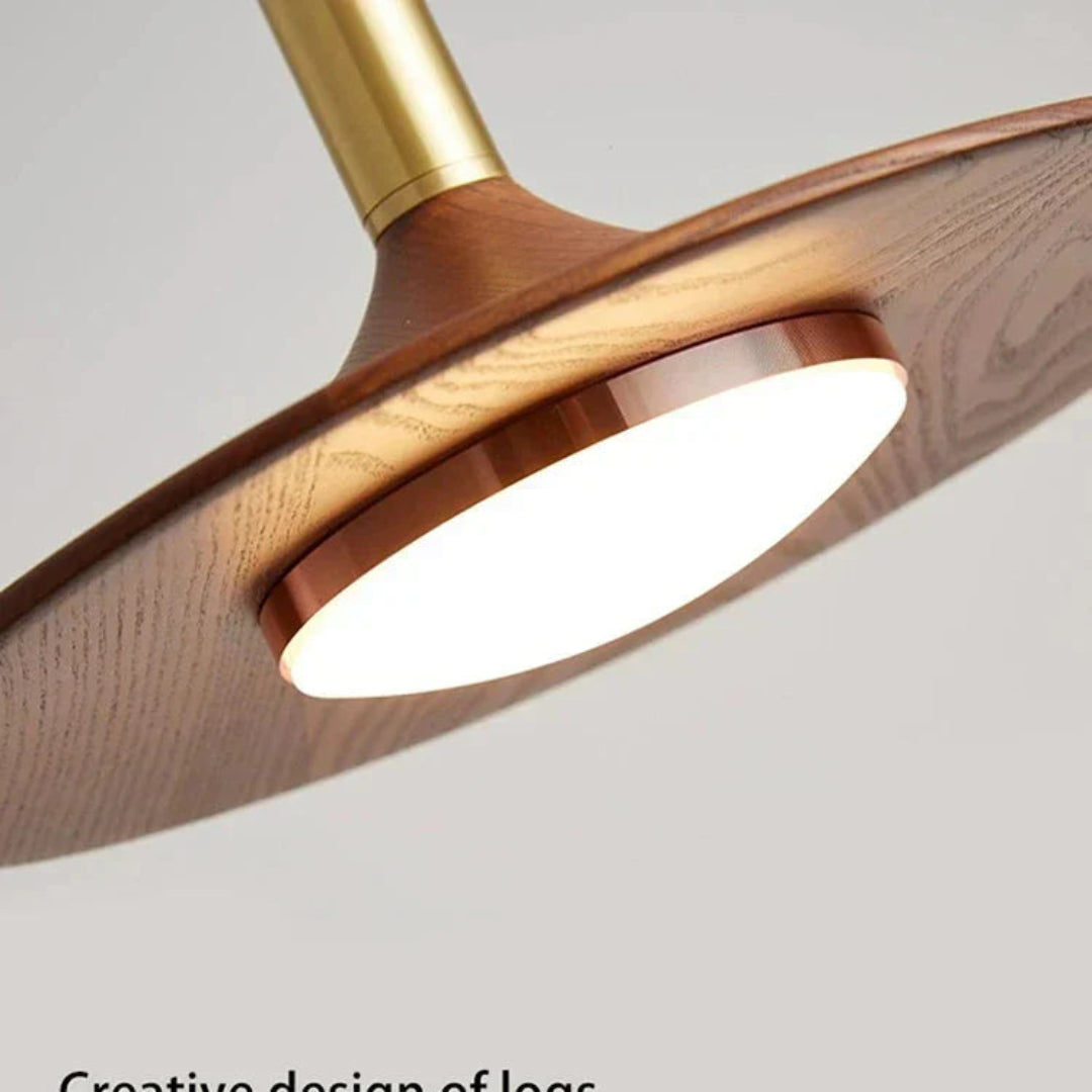 LED Hanglamp Walnotenhout - Japans Minimalistisch Ontwerp