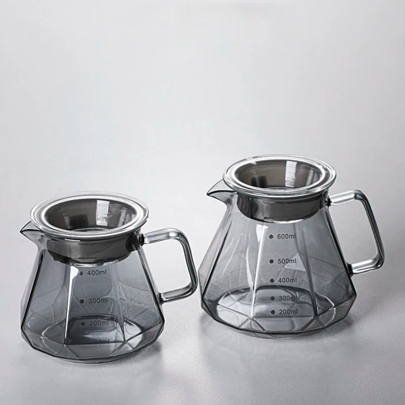 Premium Borosilicaat Glazen Karaf - Duurzaam - Stijlvol - Perfect voor Elke Gelegenheid-Coffee & Tea-De Bazelaar