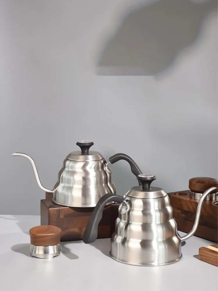 RVS Ganshals Waterkoker - Thermometer - Perfecte Temperatuurcontrole-Coffee & Tea-De Bazelaar