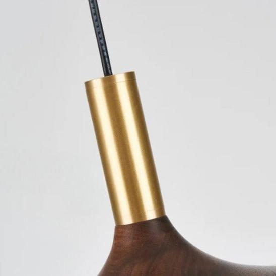 Noorse Notenhouten Hanglamp – Stijlvol, Modern & Energiezuinig-lamp-De Bazelaar