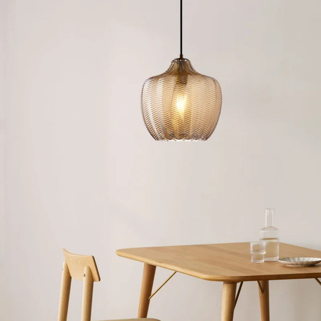 Golvende Glazen Hanglamp in Nordic Stijl – Elegant en Modern Design