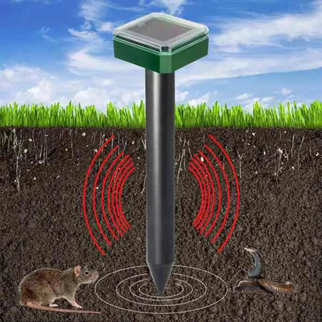 Afweerder op Zonne Energie - Muis Mollen Slangen