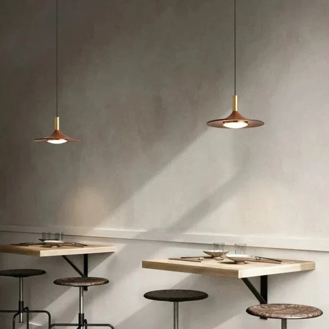 LED Hanglamp Walnotenhout - Japans Minimalistisch Ontwerp