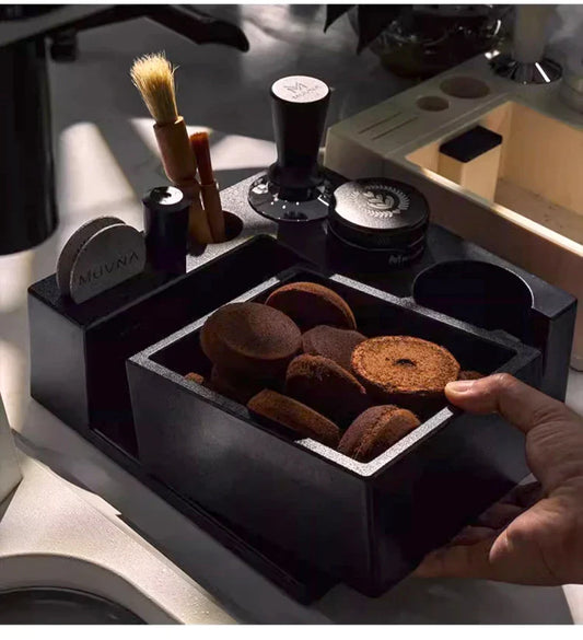 Multifunctionele Koffie Tampstation - Inclusief Knock Box - Perfecte Espresso!-Coffee & Tea-De Bazelaar