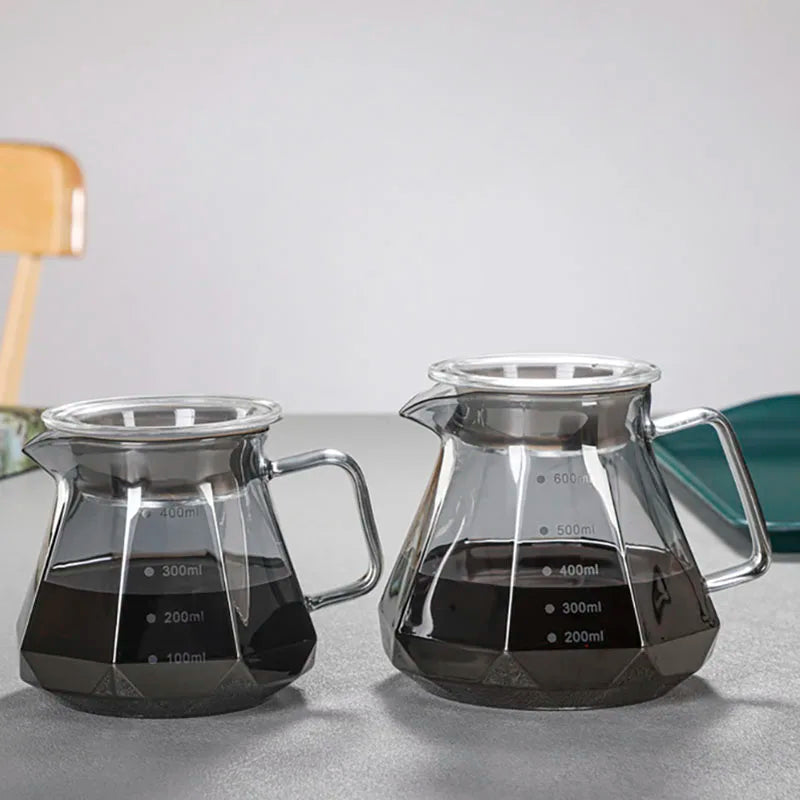 Premium Borosilicaat Glazen Karaf - Duurzaam - Stijlvol - Perfect voor Elke Gelegenheid-Coffee & Tea-De Bazelaar
