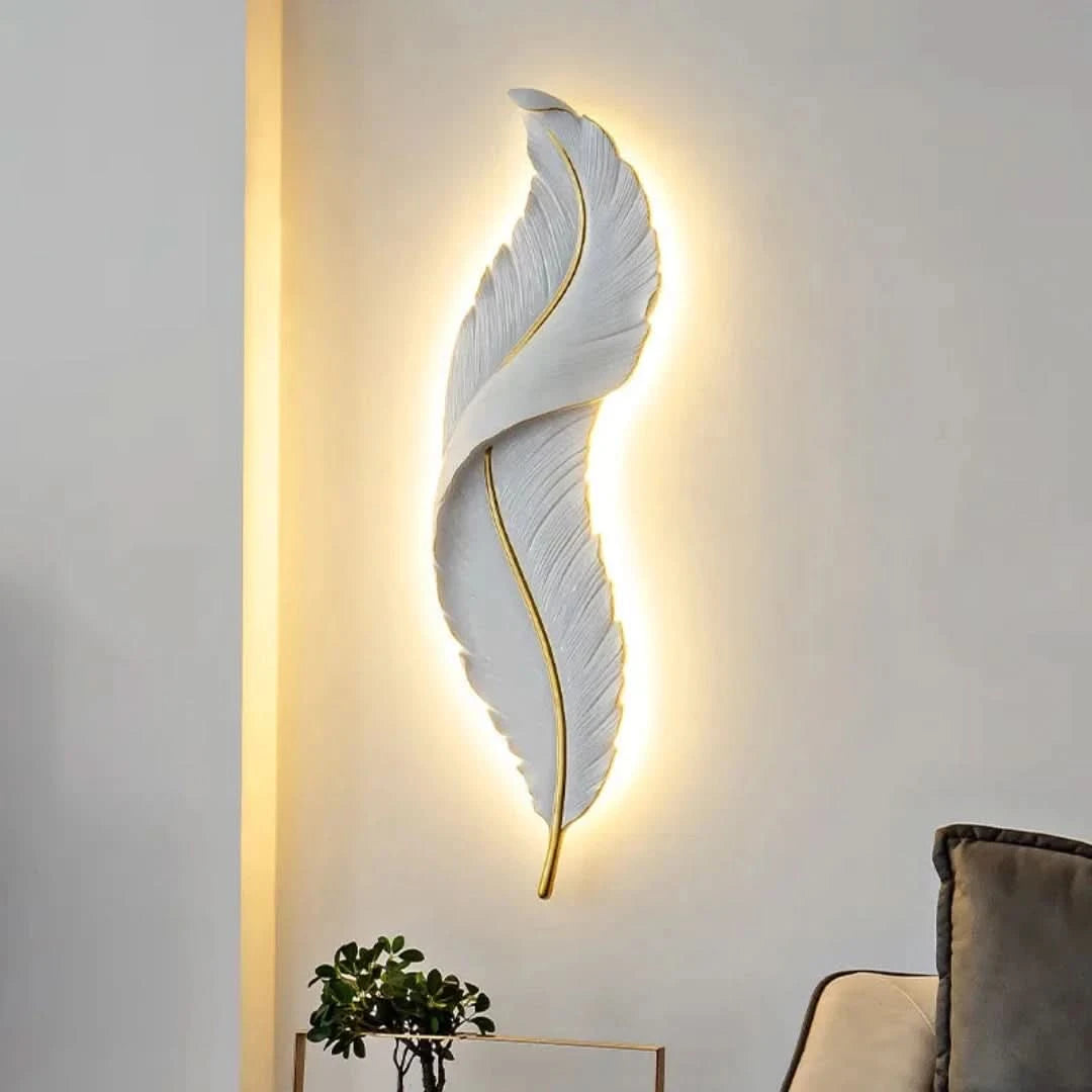 FeatherGlow Wandlamp - Moderne verfijning-Wall lamps-De Bazelaar