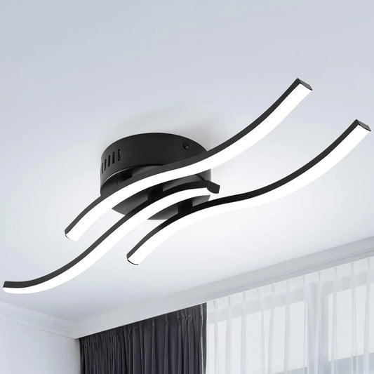 LED Plafondlamp Golvend Design – Energiezuinig en Stijlvol-Lamps-De Bazelaar