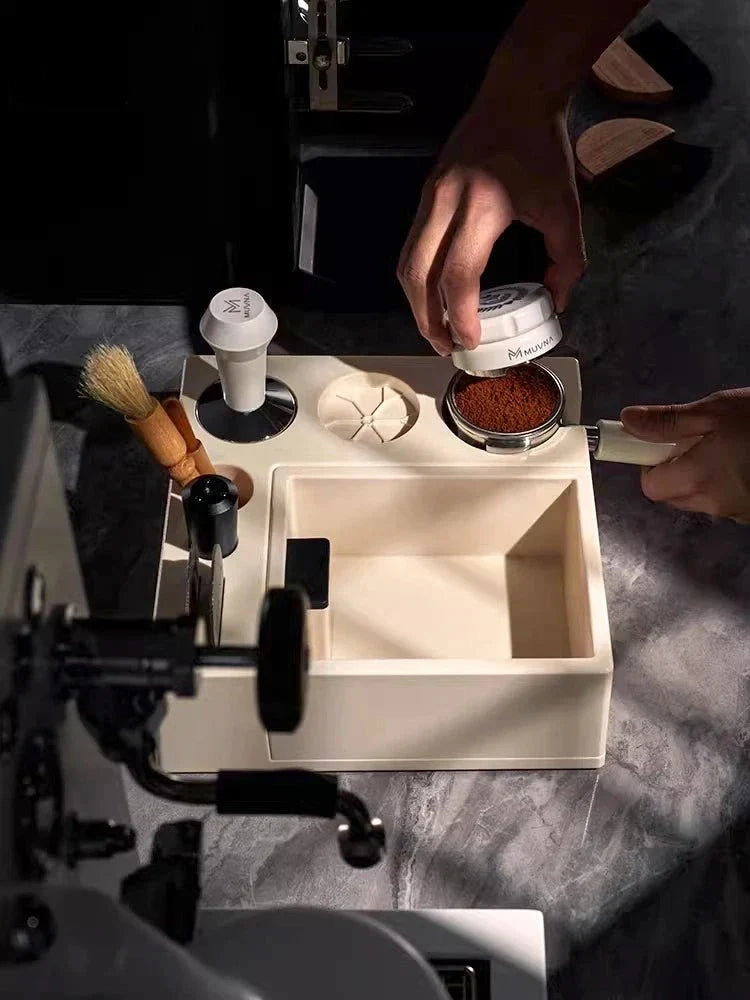 Multifunctionele Koffie Tampstation - Inclusief Knock Box - Perfecte Espresso!-Coffee & Tea-De Bazelaar