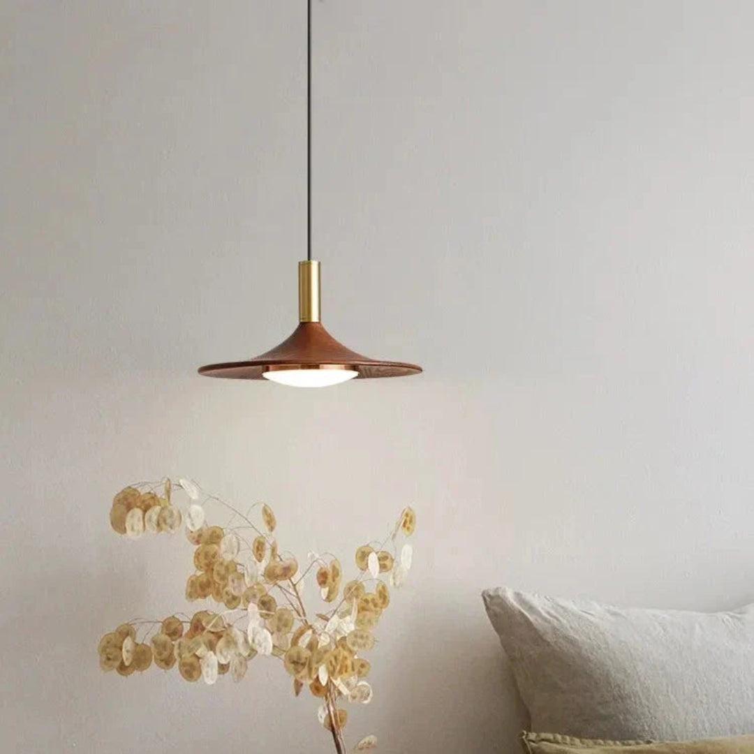 LED Hanglamp Walnotenhout - Japans Minimalistisch Ontwerp
