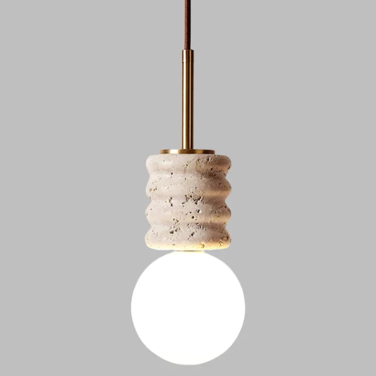 Elegante LED Hanglamp met Moderne Steenafwerking-light decor-De Bazelaar