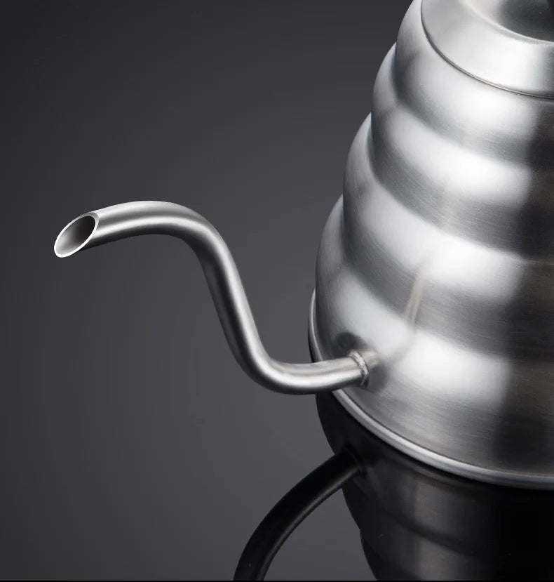RVS Ganshals Waterkoker - Thermometer - Perfecte Temperatuurcontrole-Coffee & Tea-De Bazelaar