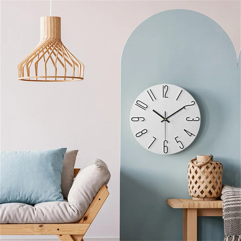 Moderne Minimalistische Wandklok - Stijlvol - Functioneel - Tijdloos Design-Wall Clocks-De Bazelaar