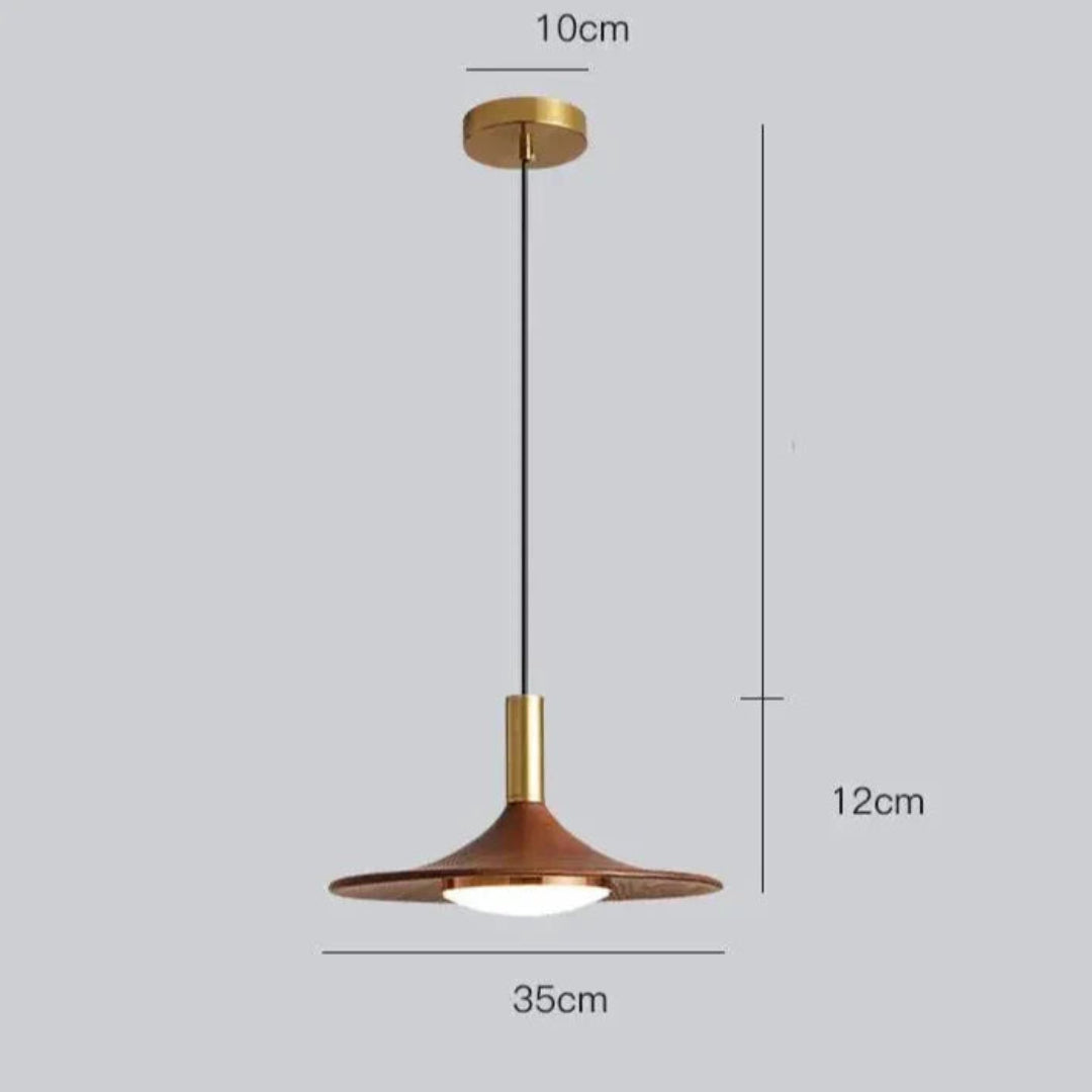LED Hanglamp Walnotenhout - Japans Minimalistisch Ontwerp