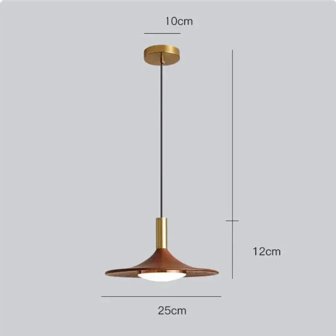 LED Hanglamp Walnotenhout - Japans Minimalistisch Ontwerp