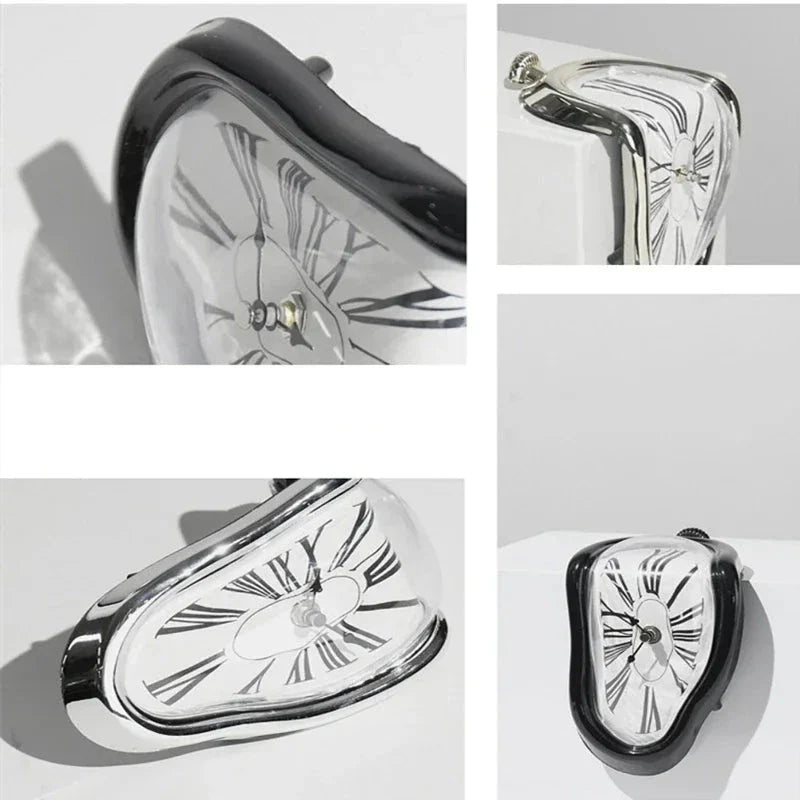 Smeltende Klok - Surrealistische Stijl - Uniek Decoratief Kunstwerk-Wall Clocks-De Bazelaar