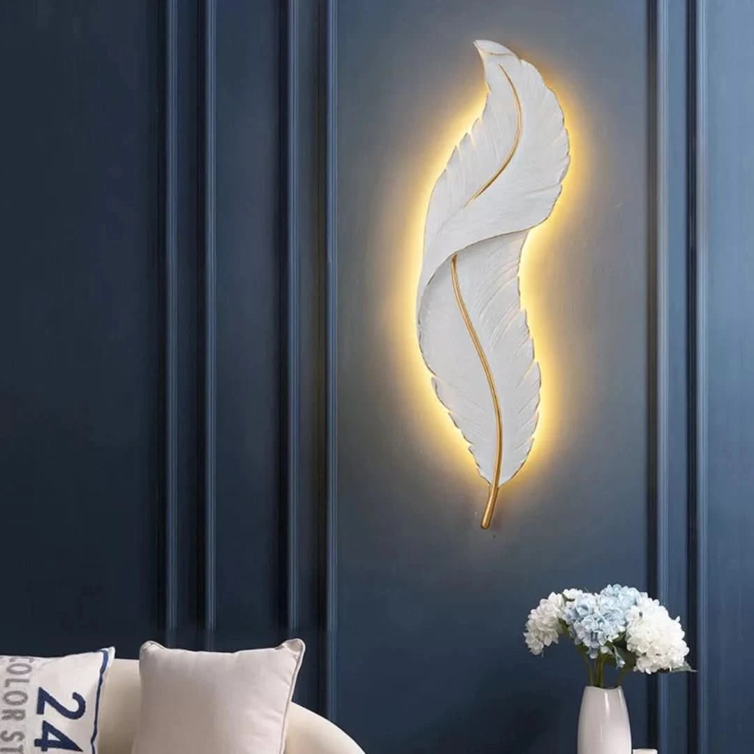 FeatherGlow Wandlamp - Moderne verfijning-Wall lamps-De Bazelaar