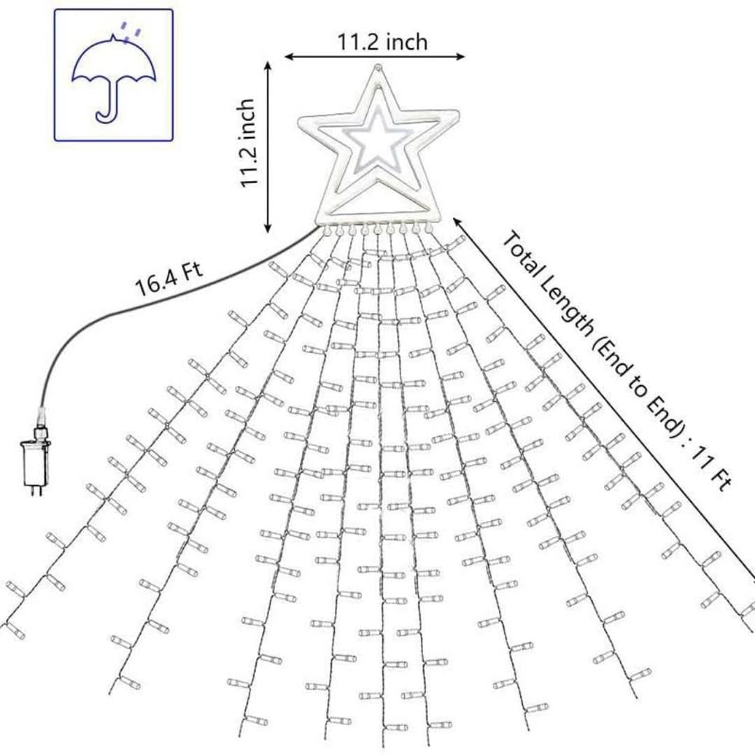 Outdoor kerstboom LED Lichtshow