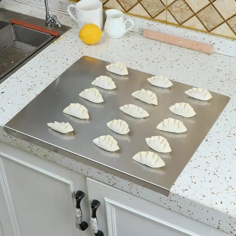 SteelEdge - RVS Antislip Snijplank met Rand - Veilig en Duurzaam-Cutting & Serving Boards-De Bazelaar