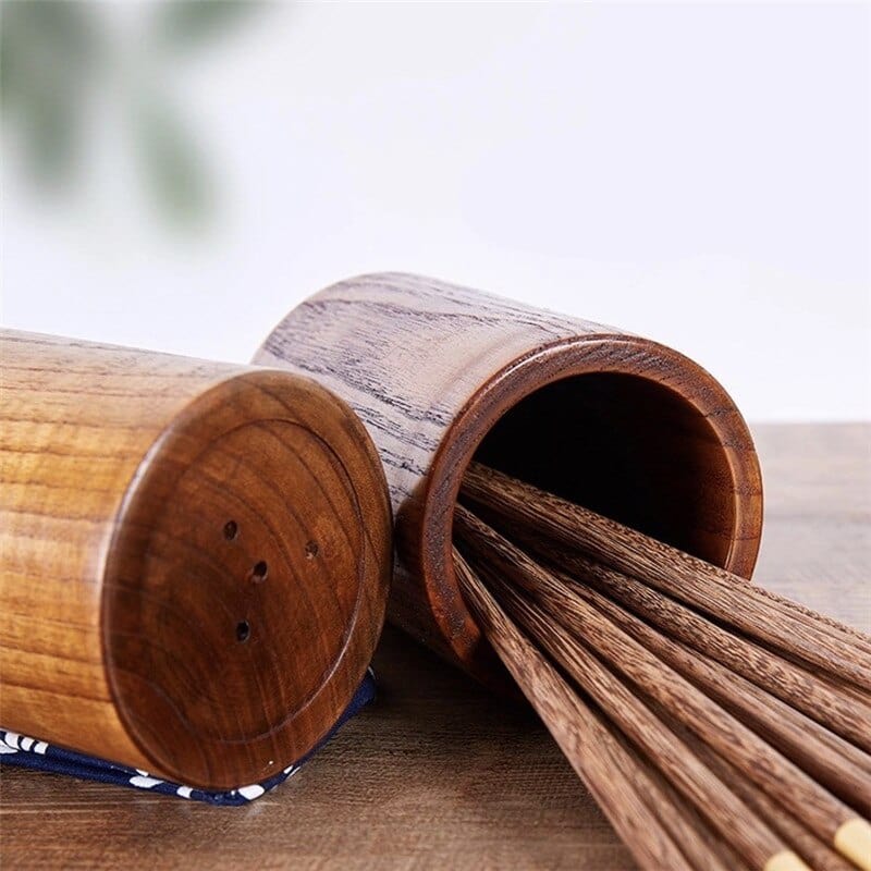 Teakhouten Keukenhulpmiddelenhouder - Stijlvol - Duurzaam - Functioneel-Cooking Utensil Sets-De Bazelaar