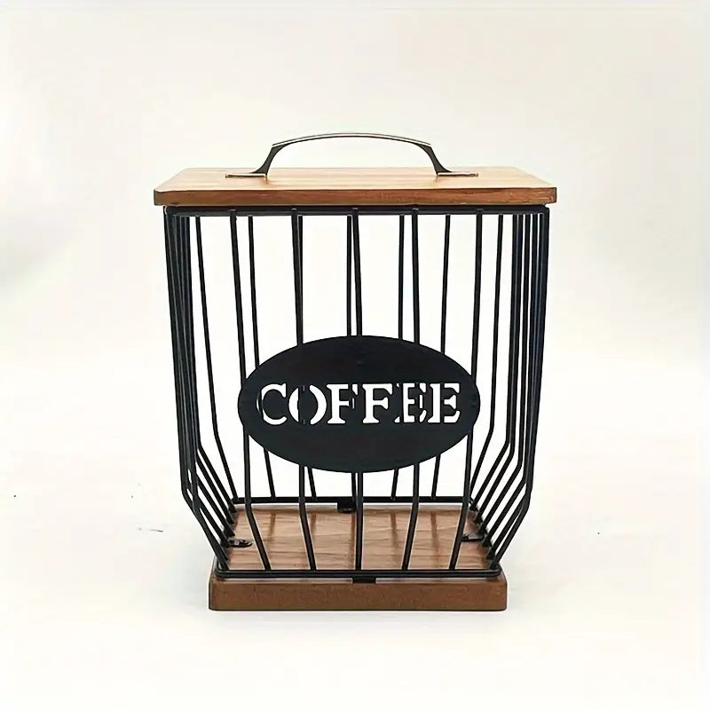 Houten Koffiecapsule Mand - Stijlvol - Ruimtebesparend - Duurzaam-Coffee & Tea-De Bazelaar
