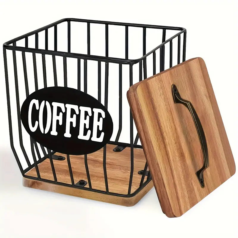 Houten Koffiecapsule Mand - Stijlvol - Ruimtebesparend - Duurzaam-Coffee & Tea-De Bazelaar
