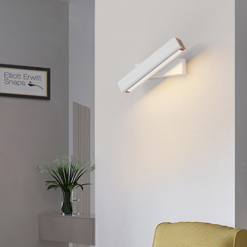 Moderne LED Wandlamp van Hout en Metaal-light decor-De Bazelaar