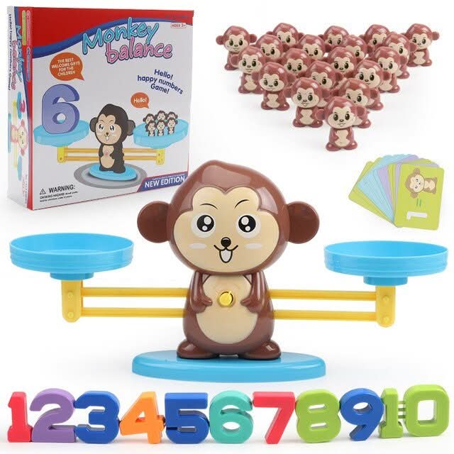 Aap op™ | Leren rekenen | Montessori reken weegschaal - #Aap op™ | Leren rekenen | Montessori reken weegschaalDe Bazelaar