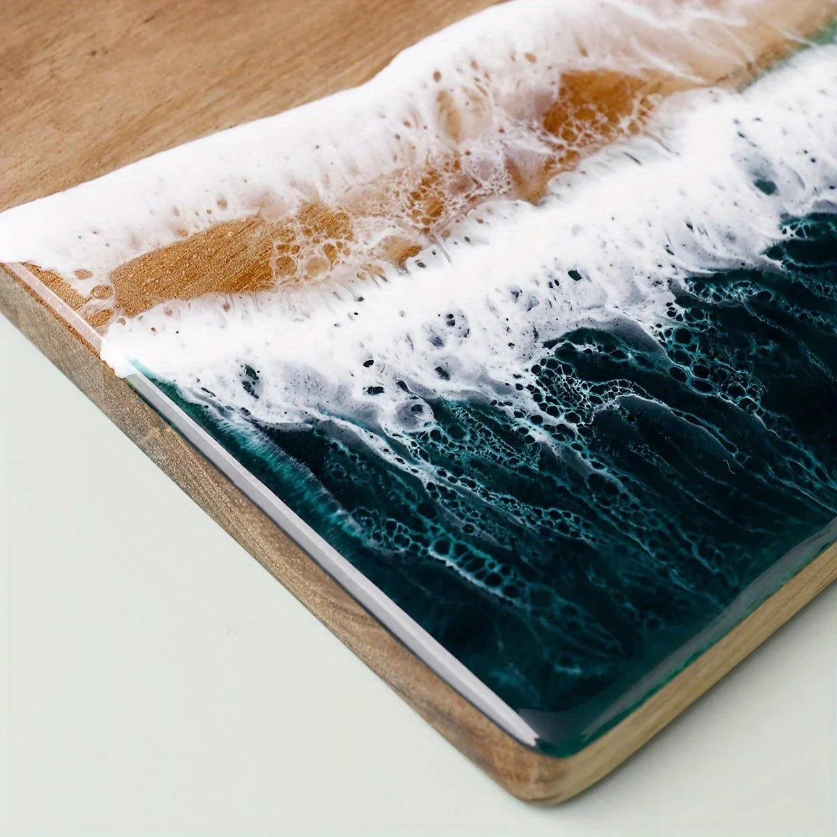 Acacia Houten Snijplank - Oceaan Ontwerp - Duurzaam en Stijlvol-Cutting & Serving Boards-De Bazelaar