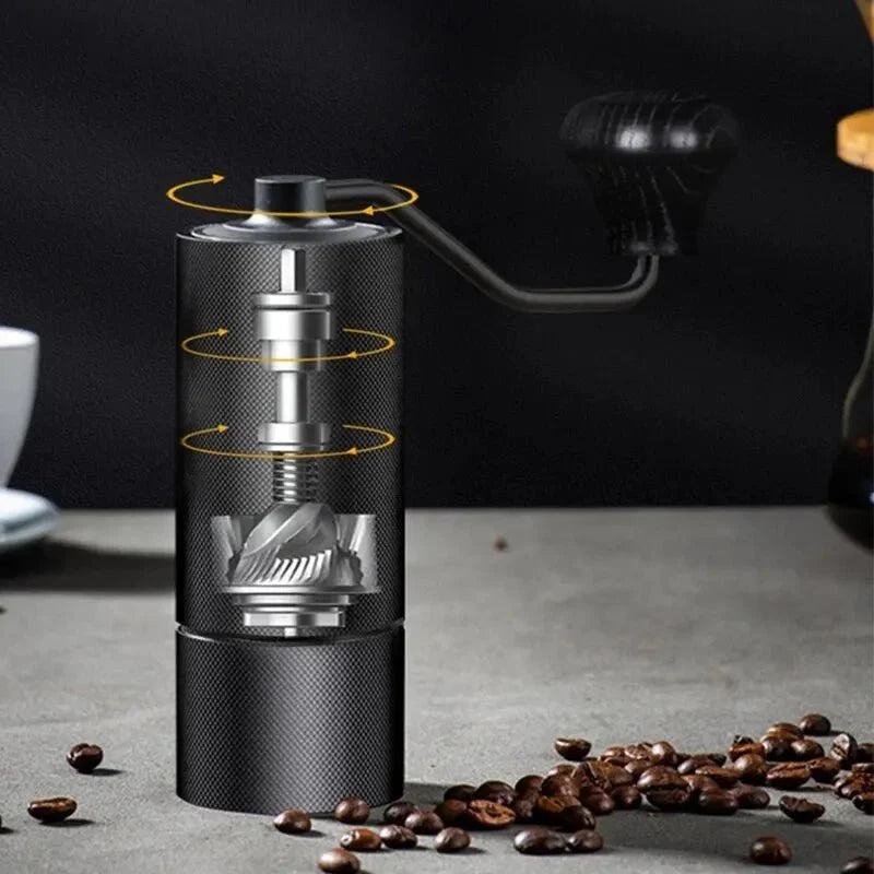 Verstelbare Koffiemolen - Handmatig - Dubbel Lagerontwerp - Perfecte Maalresultaten-Coffee & Tea-De Bazelaar
