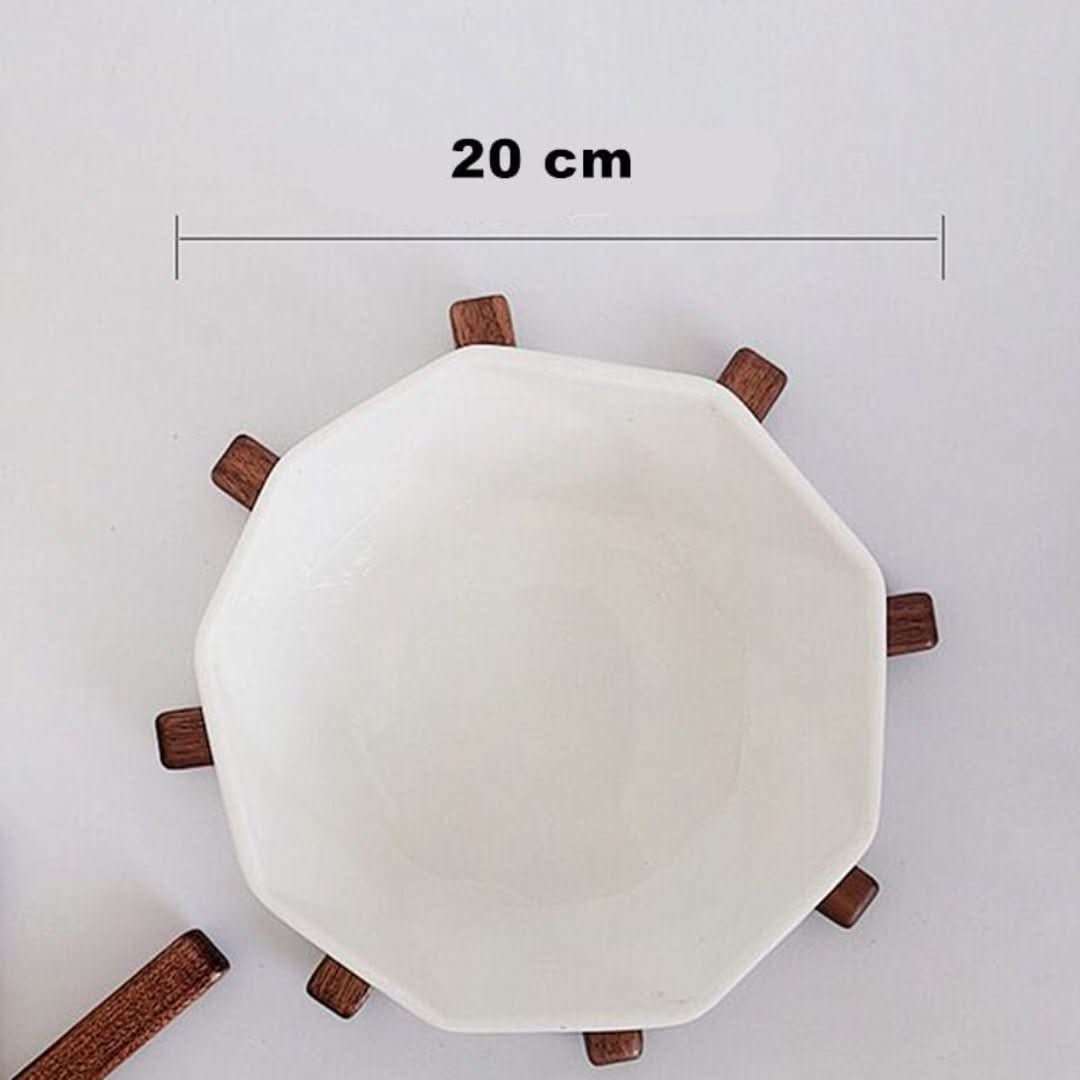 Artistieke Walnoot Boom | Tafelmatten Set - #Artistieke Walnoot Boom | Tafelmatten SetDe Bazelaar