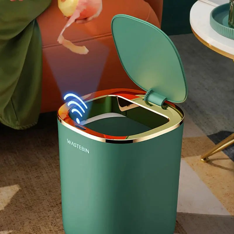AutoSense - Slimme Sensor Afvalbak - 12L voor Keuken & Badkamer-Trash Bin-De Bazelaar