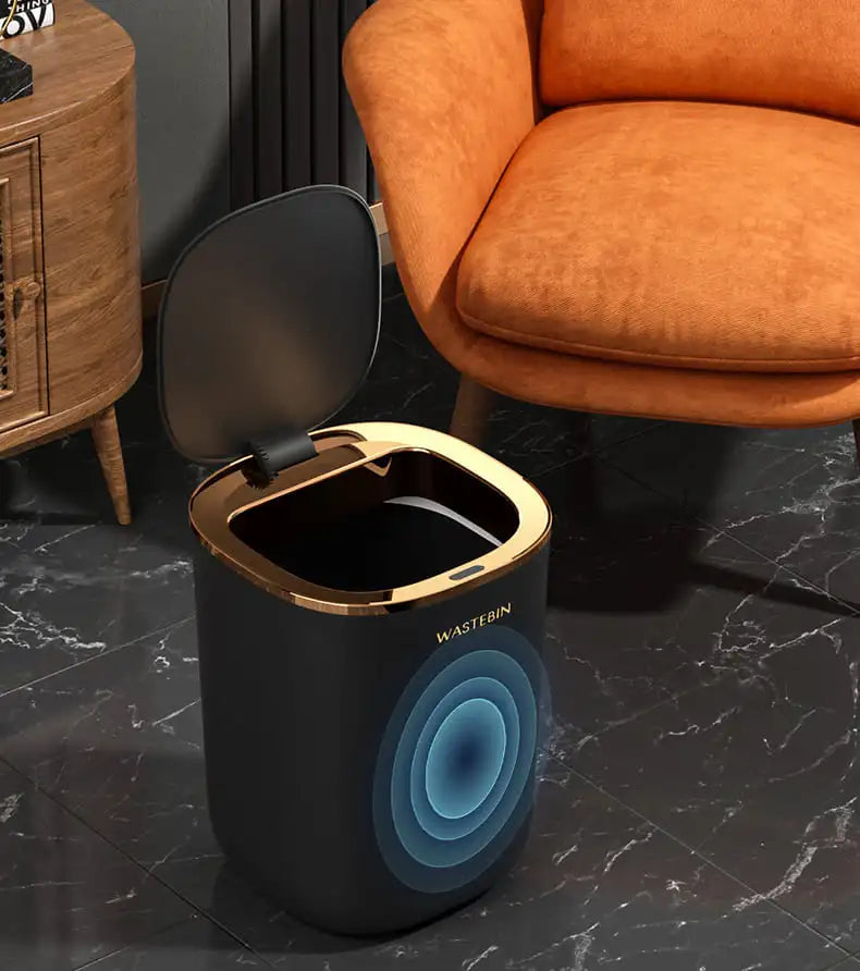 AutoSense - Slimme Sensor Afvalbak - 12L voor Keuken & Badkamer-Trash Bin-De Bazelaar
