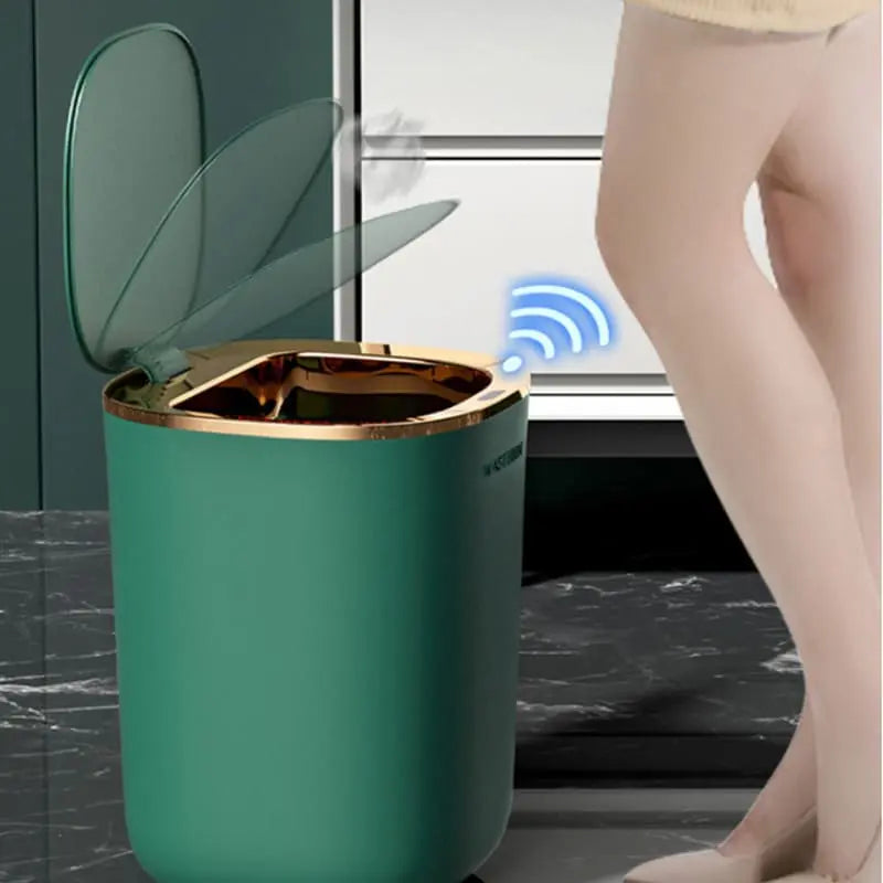 AutoSense - Slimme Sensor Afvalbak - 12L voor Keuken & Badkamer-Trash Bin-De Bazelaar